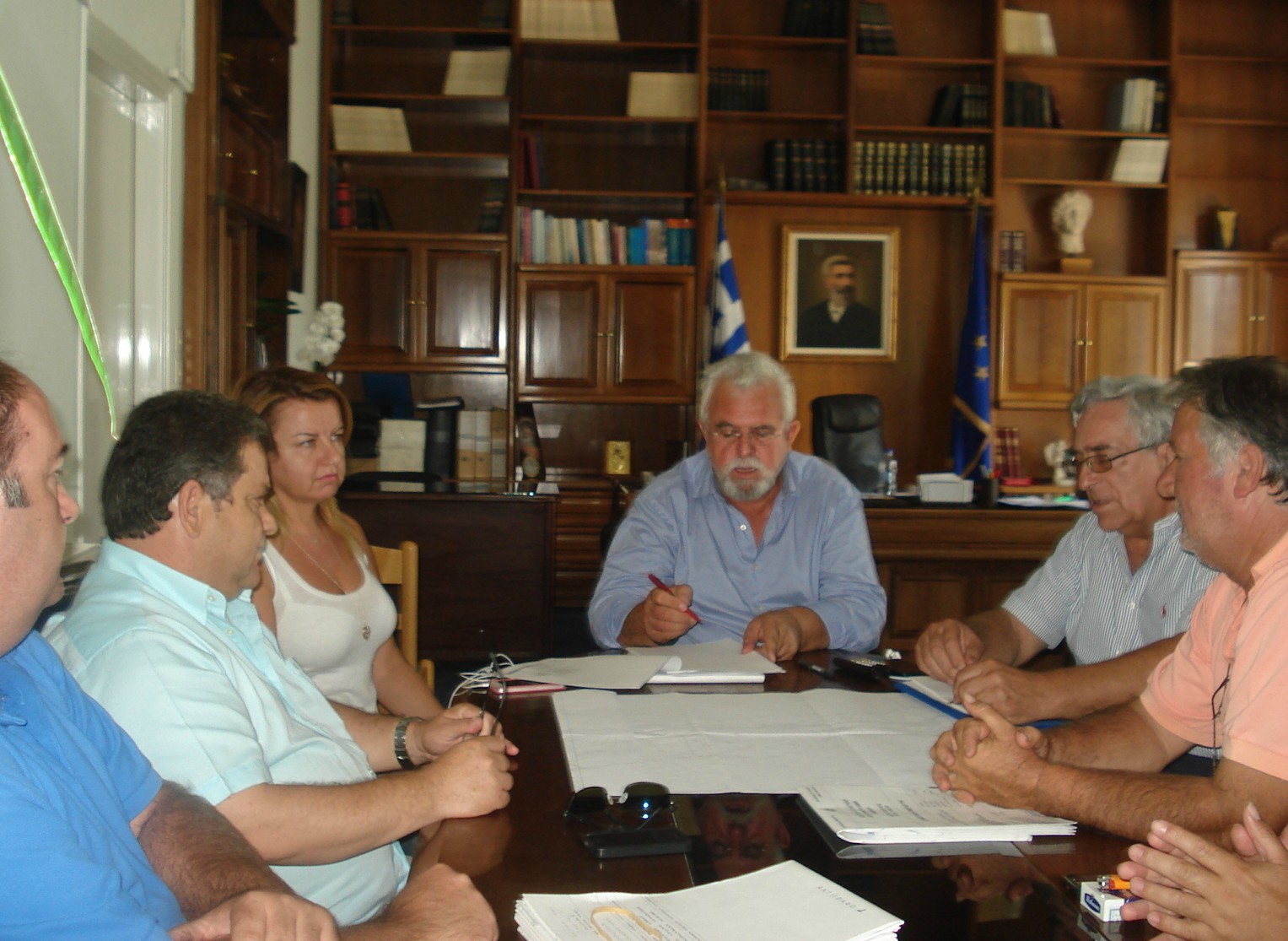 Δήμαρχος Ήλιδας σύσκεψη για διυλιστήριο Πηνειού 1.jpg