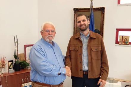 Συνάντηση Δημάρχου Ήλιδας με τον ιατρό Ιωάννη Γιαννακόπουλο