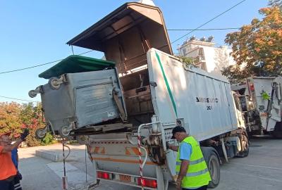 Πλύση κάδων στην Αμαλιάδα