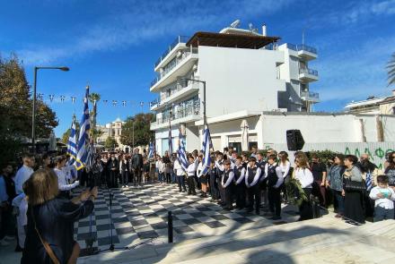 Τελετή κατάθεση στεφάνων από σχολεία